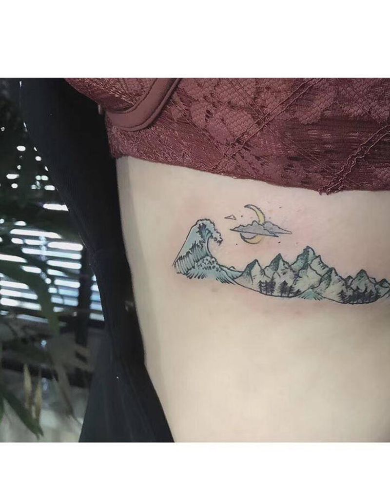 许昌沄刺青纹身图片_腹部纹身图案