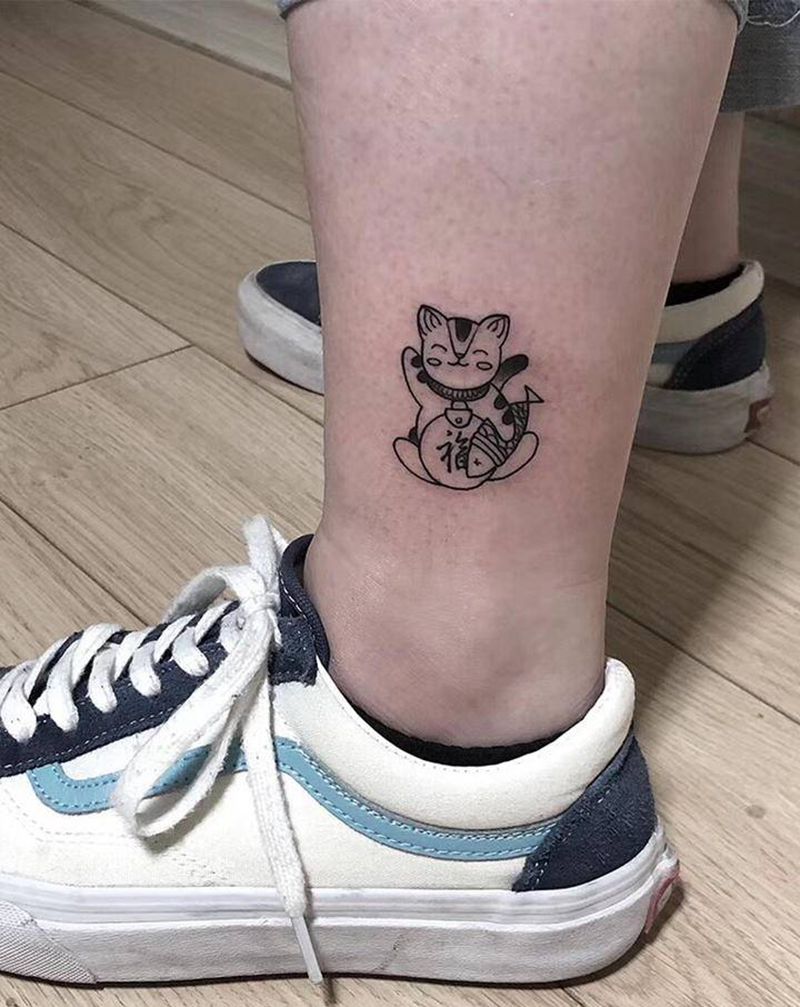 许昌沄刺青纹身图片_腿部脚部纹身图案