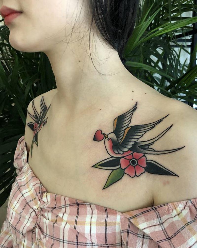 许昌沄刺青纹身图片_肩部纹身图案