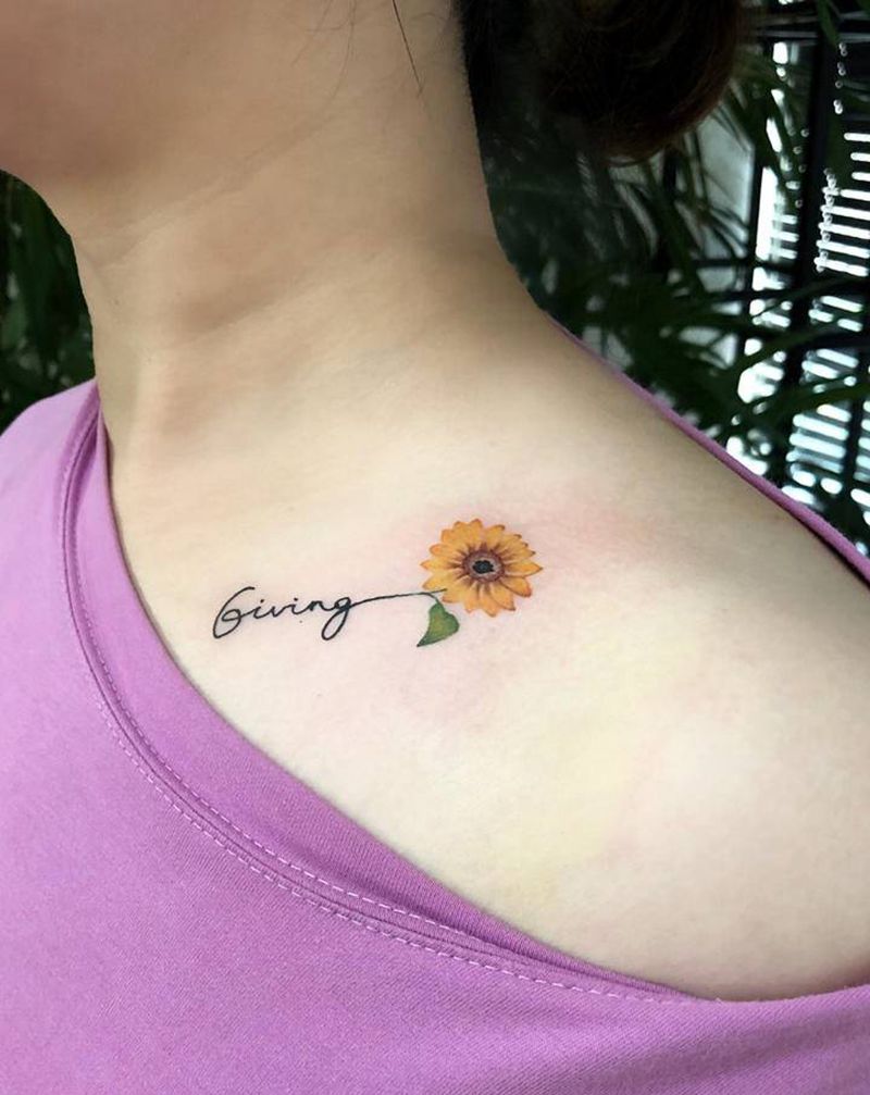 小清新纹身图片_手臂纹身图案