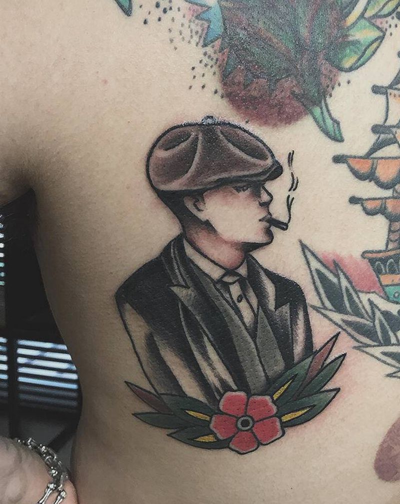 许昌文身沄刺青纹身图片_背部Old School纹身图案