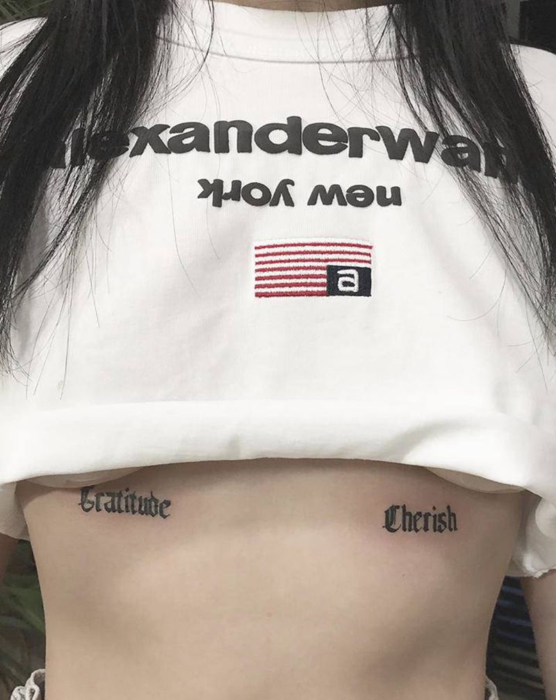 许昌文身沄刺青纹身图片_胸部纹身图案