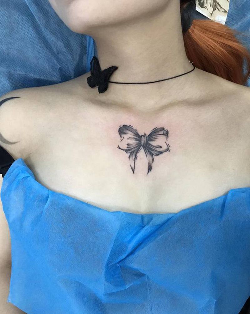 小图纹身图片_手臂胸部水墨小清新纹身图案