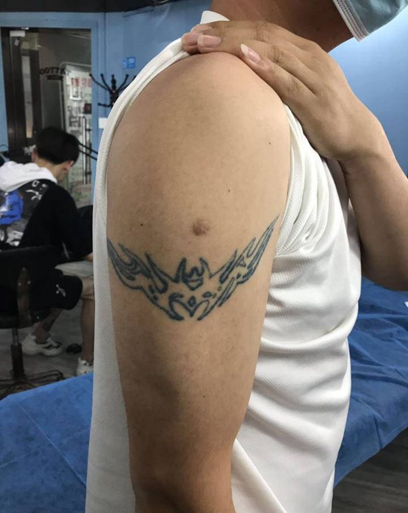 修改纹身图片_手臂新传统图腾纹身图案