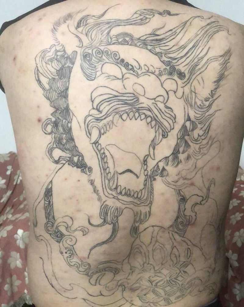 老图修改中纹身图片_背部新传统纹身图案