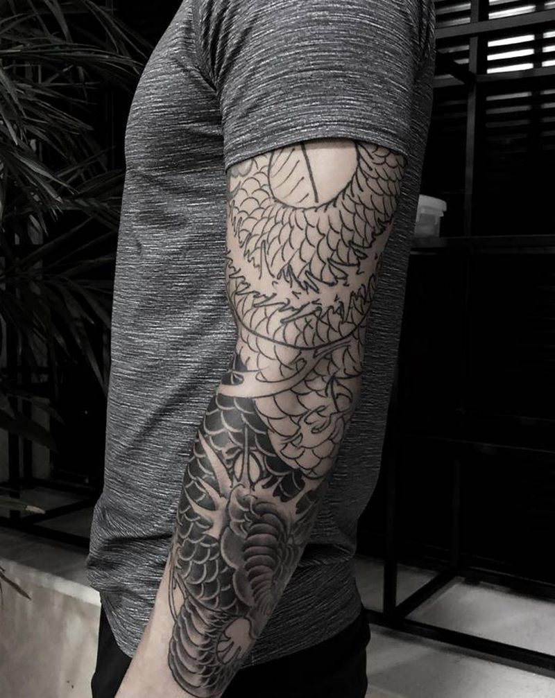 许昌文身沄刺青纹身图片_手臂老传统纹身图案