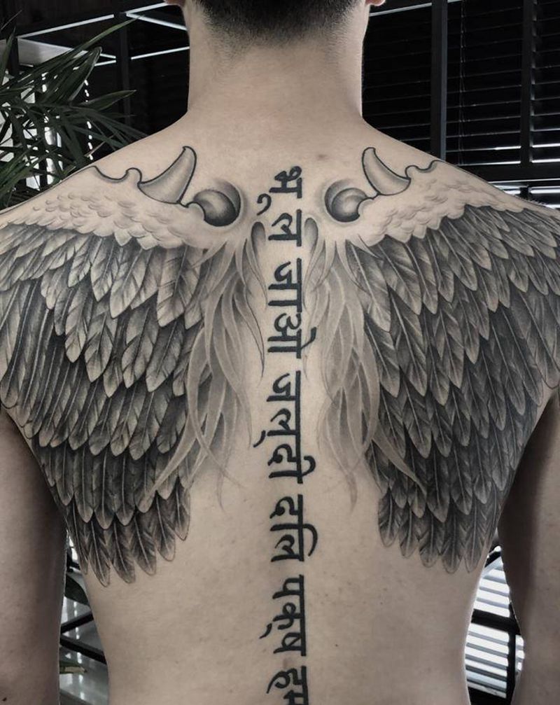 许昌文身沄刺青纹身图片_背部纹身图案