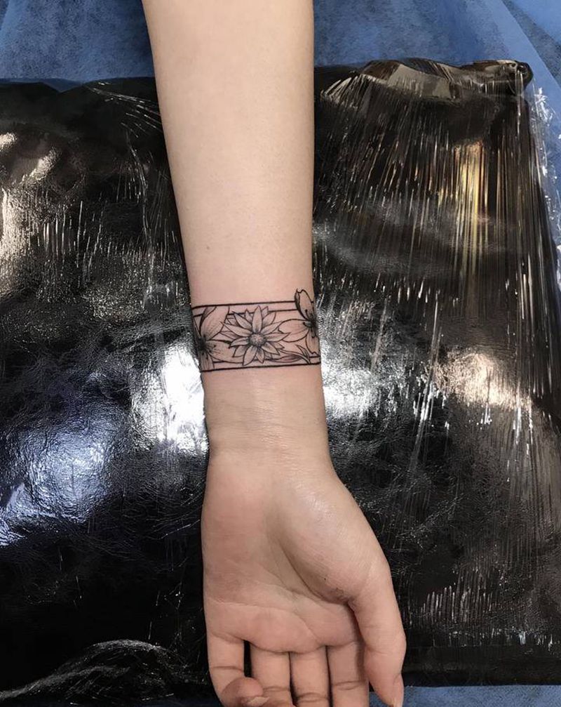 臂环纹身图片_手臂图腾纹身图案