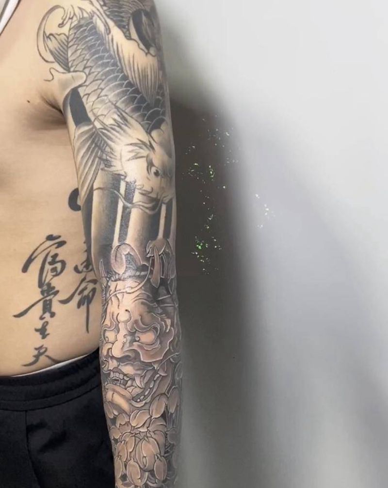 花臂纹身图片_手臂纹身图案