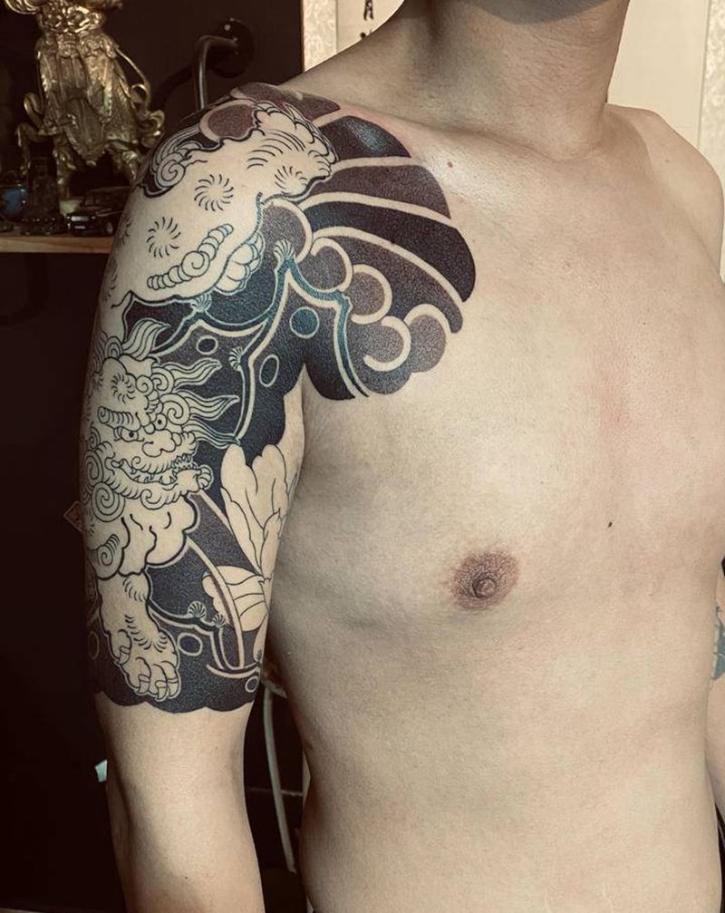 小半甲纹身图片_手臂纹身图案