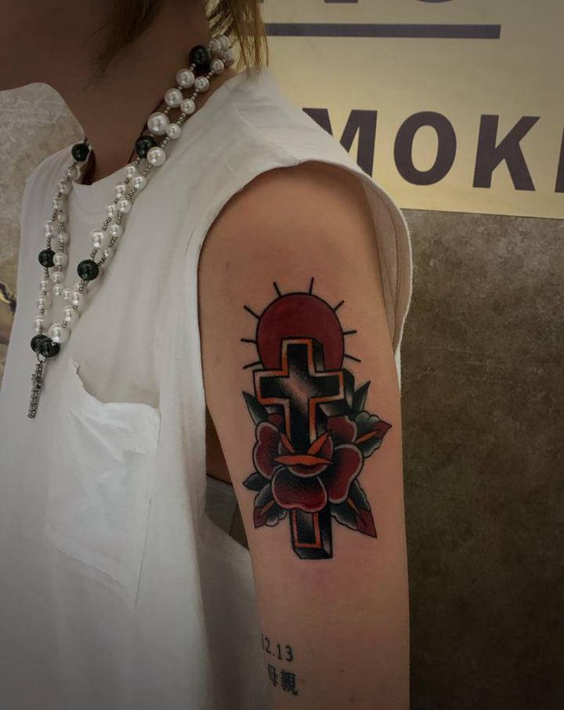 school纹身图片_手臂Old School纹身图案