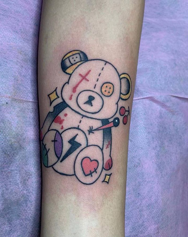 卡通风格纹身纹身图片_手臂新传统卡通风格纹身图案