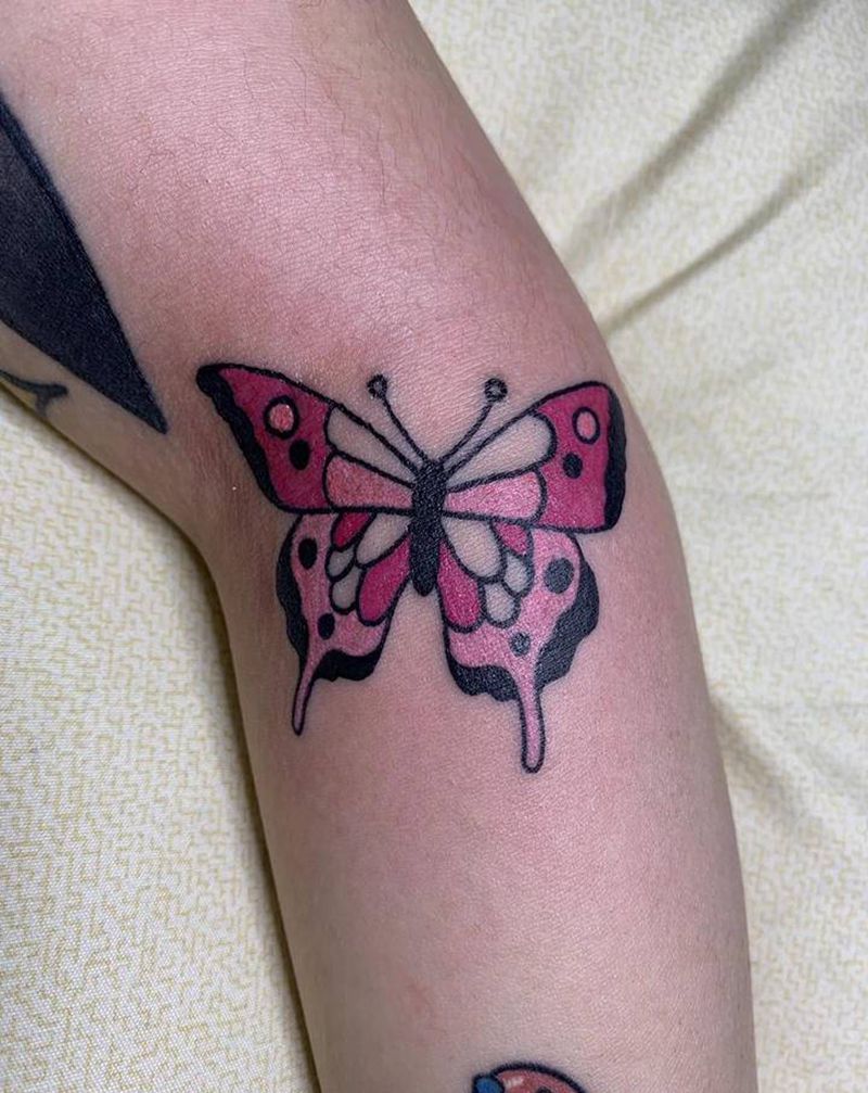 卡通纹身纹身图片_手臂新传统纹身图案