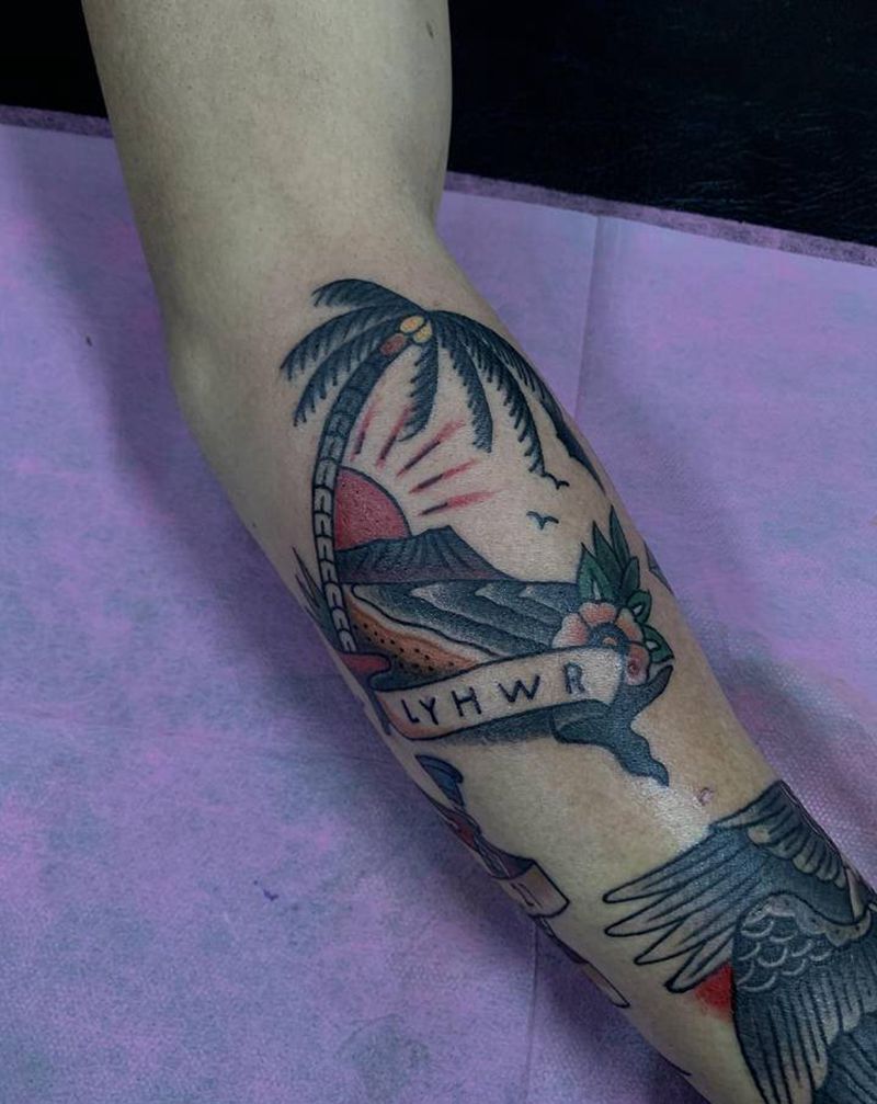 Old纹身图片_手臂Old School纹身图案