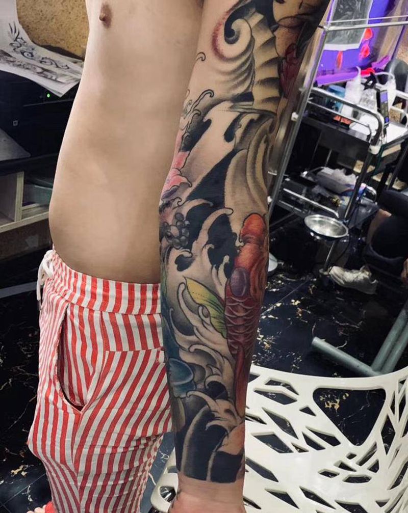 花臂纹身图片_手臂纹身图案