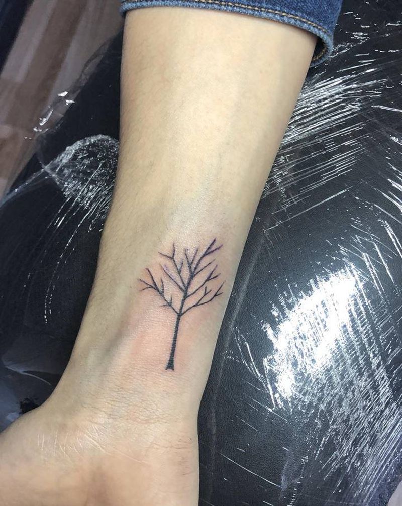 树纹身图片_手臂纹身图案