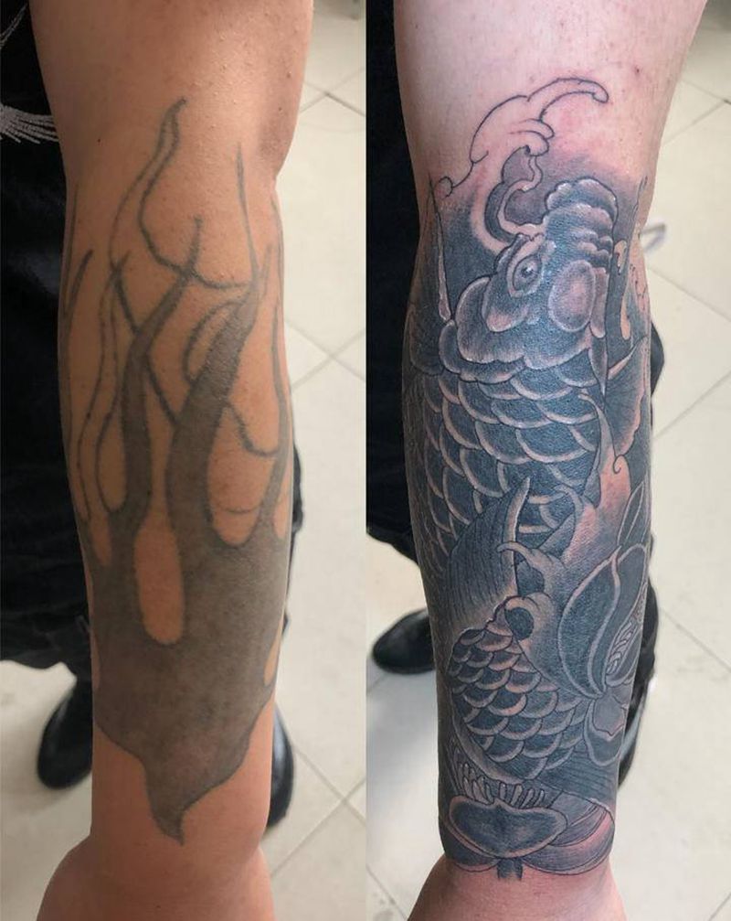 遮盖纹身图片_手臂纹身图案