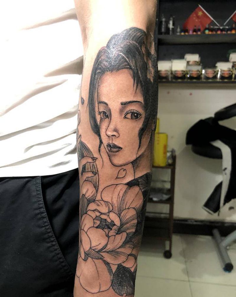 奥利给纹身图片_手臂纹身图案