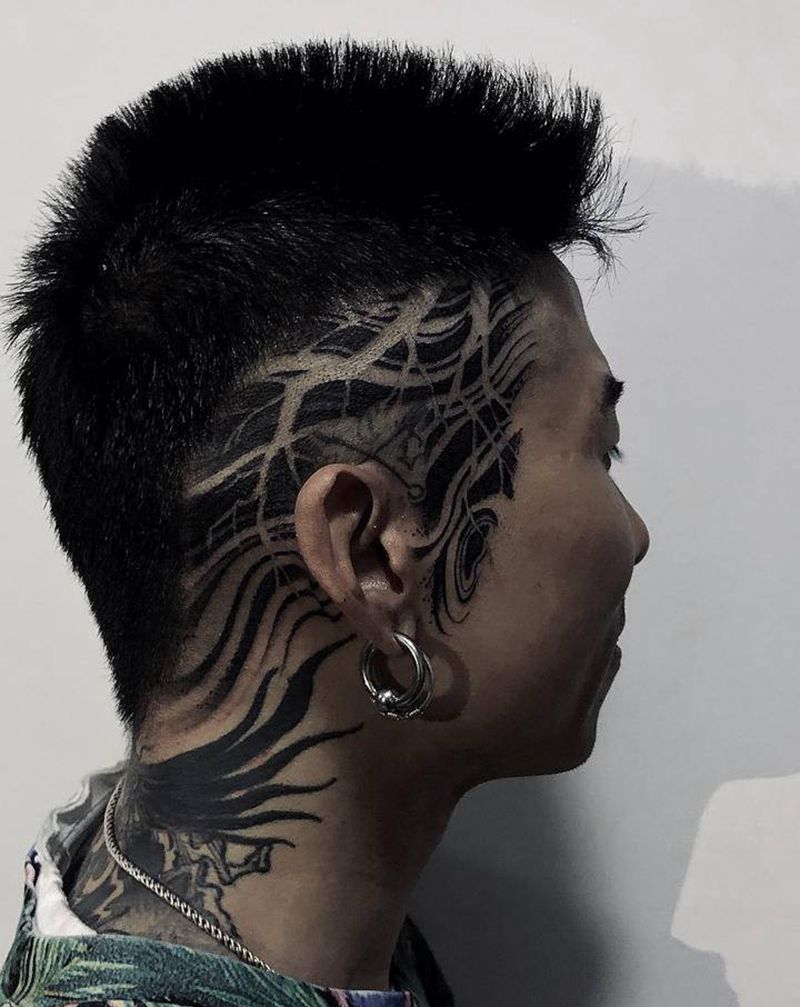 根纹身图片_老传统新传统纹身图案