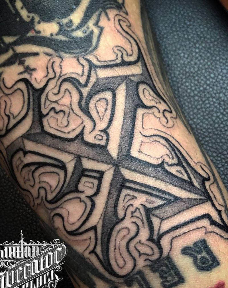 填空题纹身图片_手部花体字花体字纹身图案