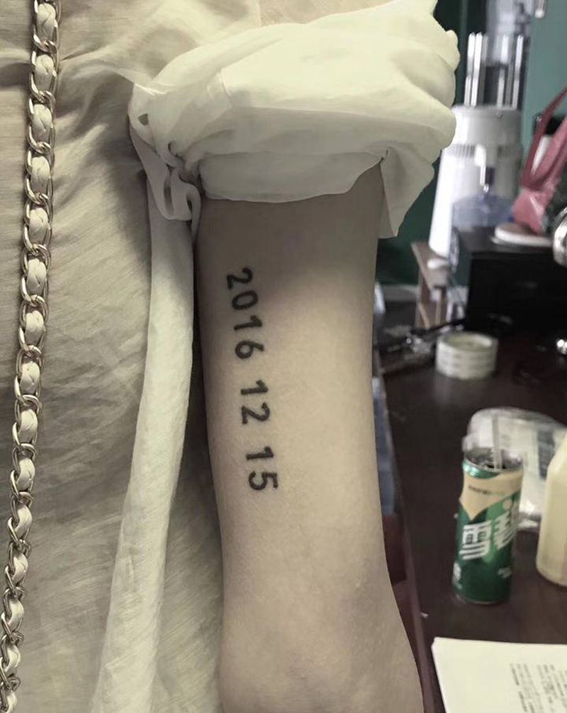 遮盖纹身图片_手臂水墨遮盖纹身图案