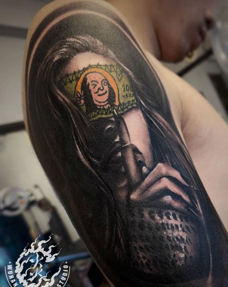 Hushhh.纹身图片_手臂欧美写实纹身图案