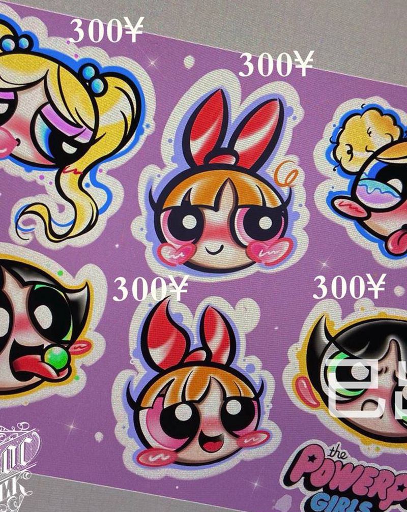 卡通纹身图片_New Schoolcolorful cartoon纹身图案