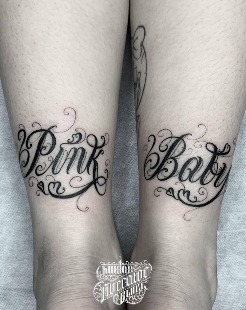 花体字纹身图片_脚部花体字花体字纹身图案