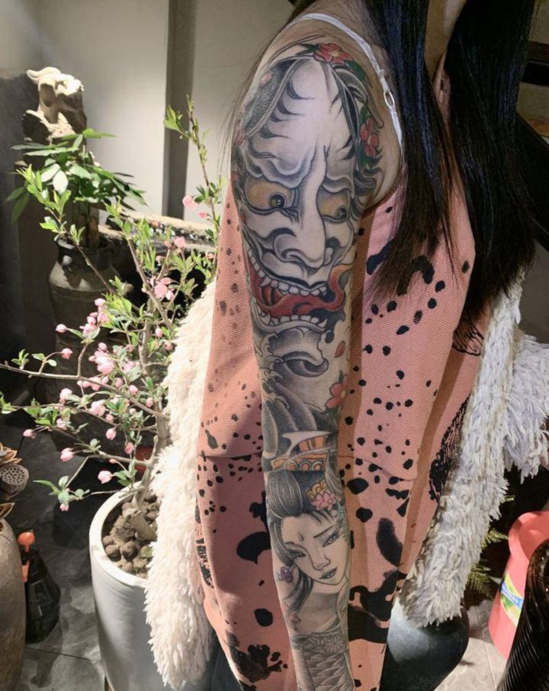 花臂纹身图片_手臂纹身图案