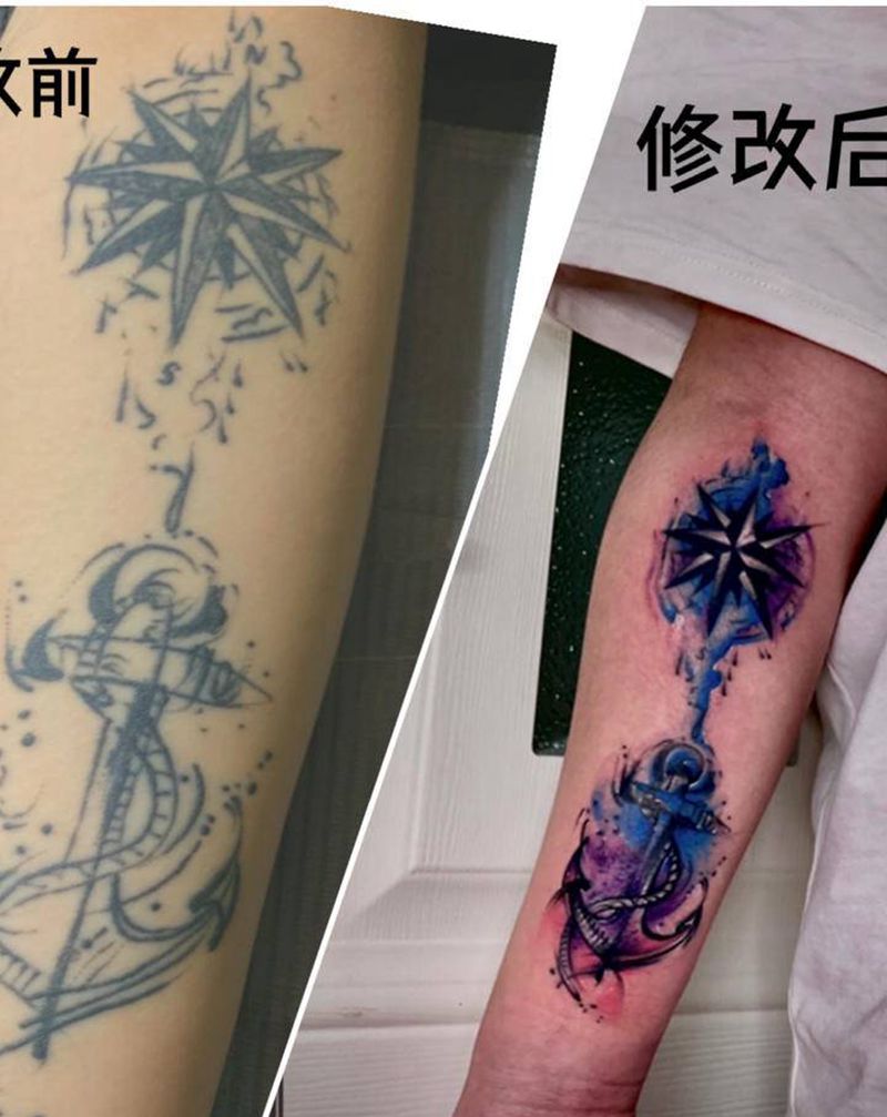 修改失败纹身纹身图片_水彩纹身图案