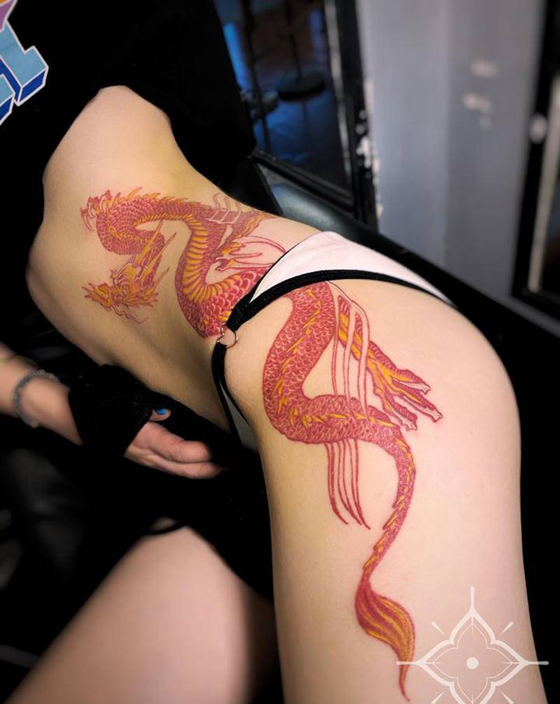 宝贝纹身图片_腰部老传统新传统纹身图案