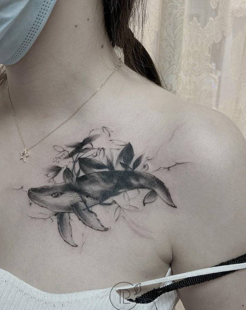 鲸鱼纹身遮盖