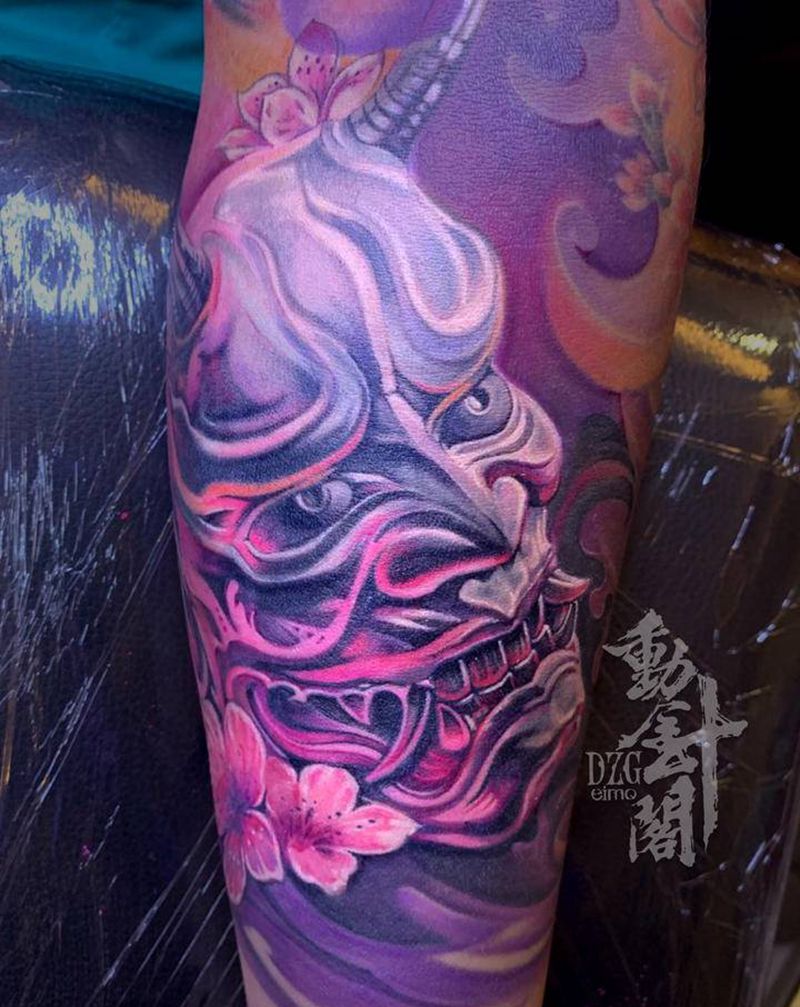 般若纹身图片_手臂New School新传统般若纹身图案