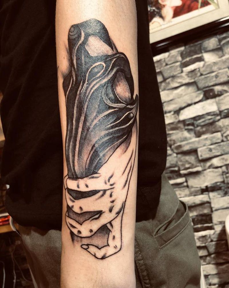 一念之间纹身图片_手臂欧美写实纹身图案