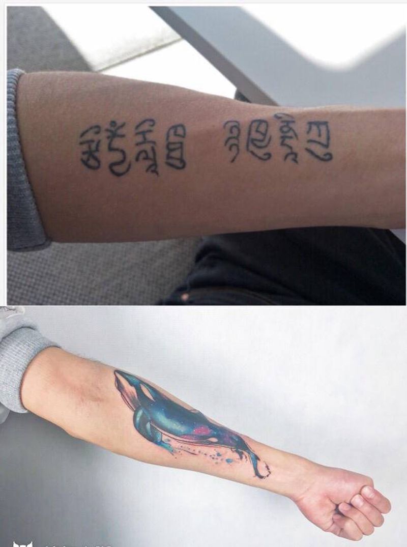 遮盖纹身图片_手臂纹身图案