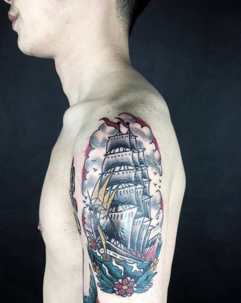 疤痕遮盖纹身图片_手臂纹身图案