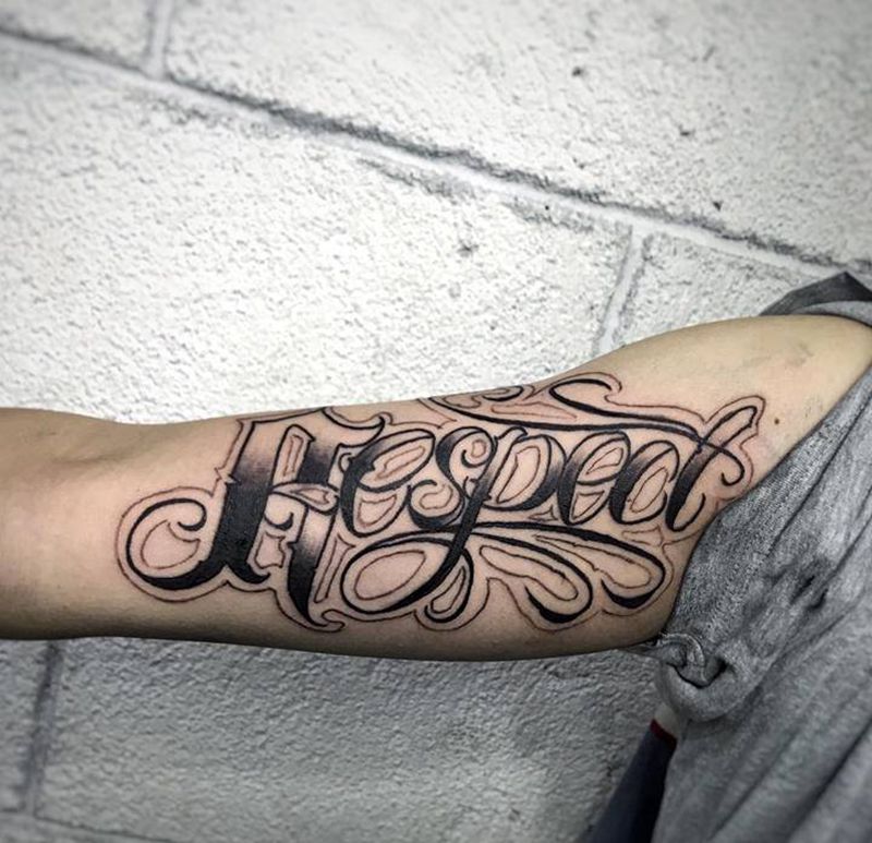 花体字纹身图片_花体字纹身图案