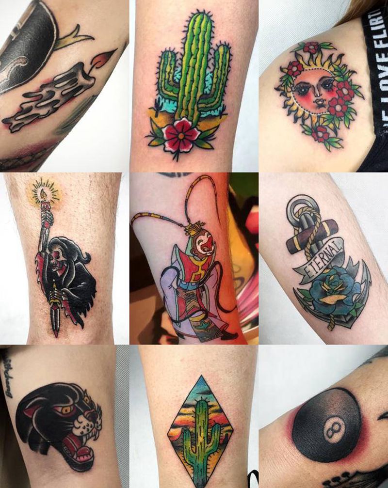 部分作品纹身图片_Old School纹身图案