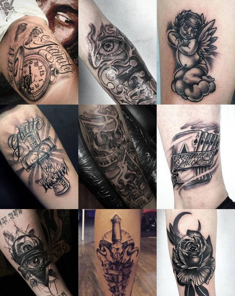 部分作品纹身图片_欧美写实纹身图案