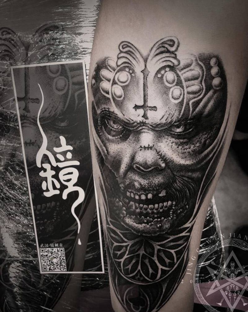 肖像纹身图片_手臂欧美写实纹身图案