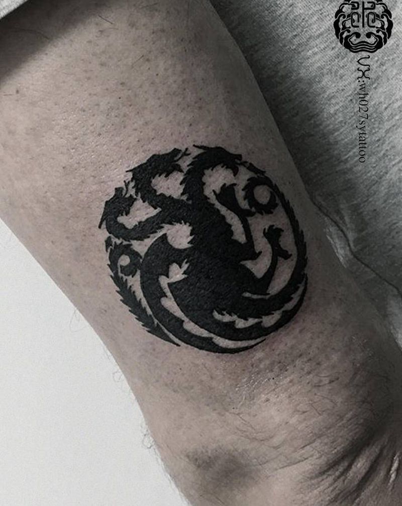 王者基多拉纹身图片_手臂图腾基多拉哥斯拉纹身图案