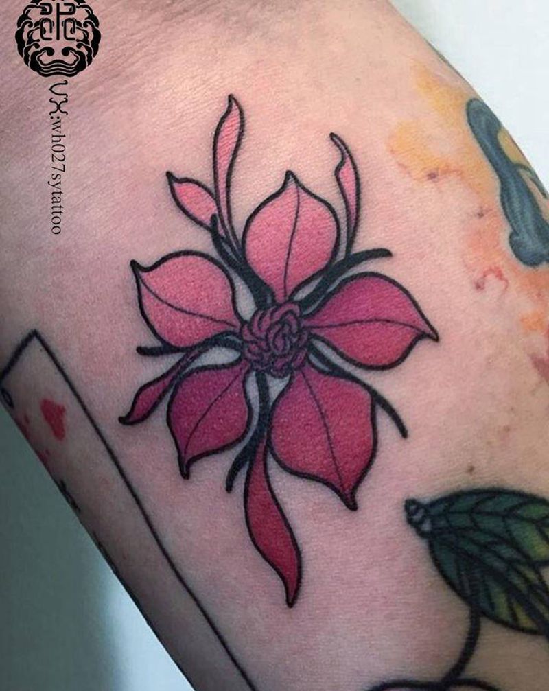 樱花纹身图片_手臂New School樱花纹身图案