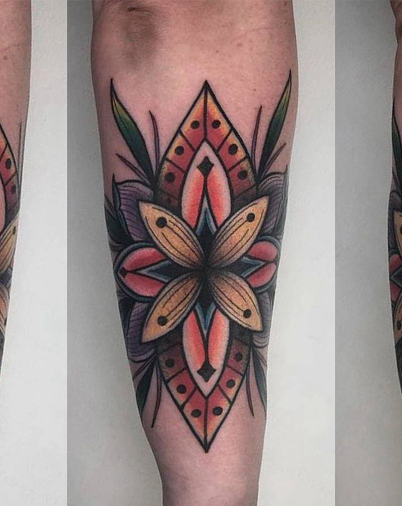 万花筒纹身图片_手臂New School花万花筒纹身图案