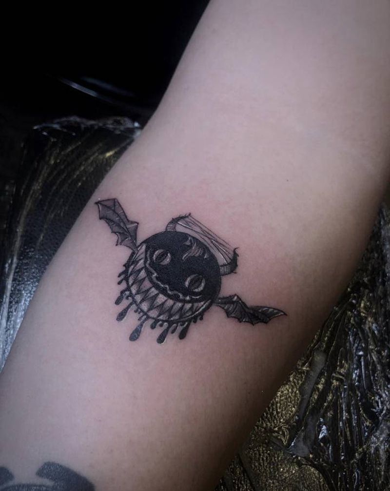 小恶魔纹身图片_手臂纹身图案