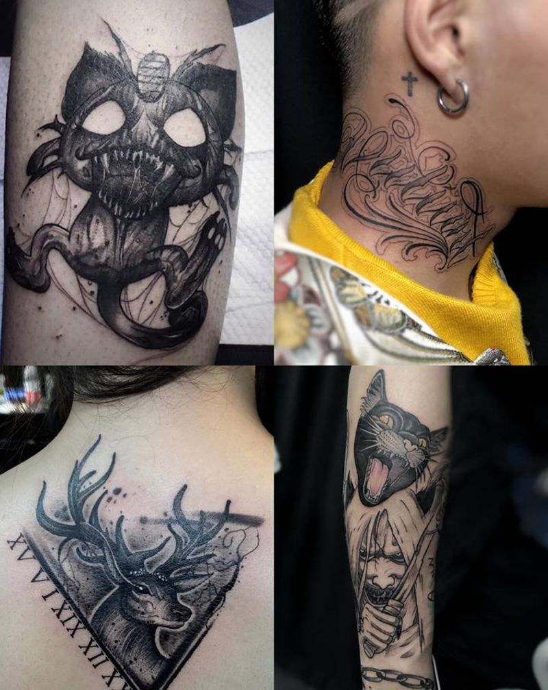 小图纹身图片_手部纹身图案