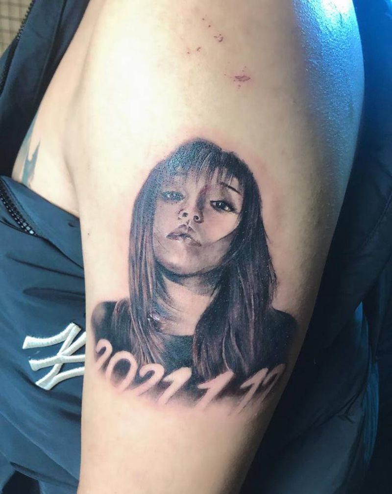 肖像纹身图片_手臂欧美写实纹身图案