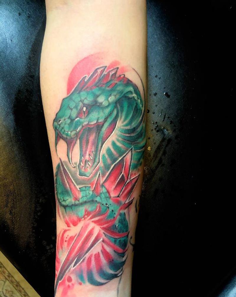 重彩纹身图片_New School纹身图案