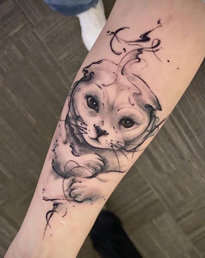 宠物纹身-遮盖疤痕纹身图片_手臂纹身图案