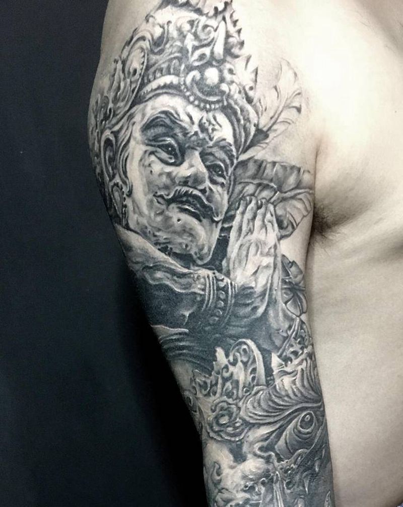 游龙作品纹身图片_新传统欧美写实纹身图案