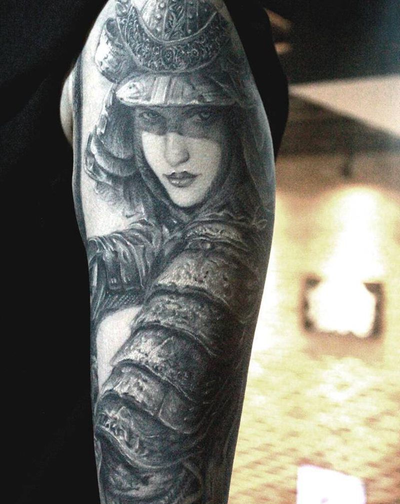 游龙作品纹身图片_新传统欧美写实纹身图案